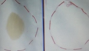 魔法水でシミ抜き