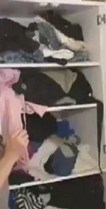 橋本マナミのクロ―ゼット収納