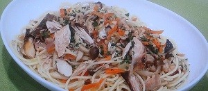 サバ節パスタ