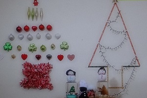 壁に作る簡単ツリーの作り方