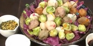 北斗晶の芽キャベツの素揚げのレシピ