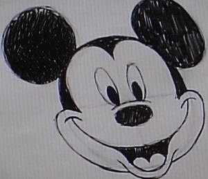 世界一受けたい授業 5分で描ける ミッキーマウスのかき方 生活の泉