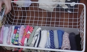 仕切りで収納