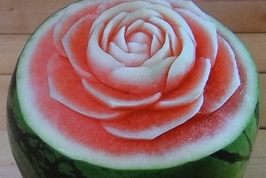 フルーツカービングのスイカ
