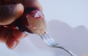 ぶどうの皮むき