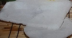 オクラの紙すき