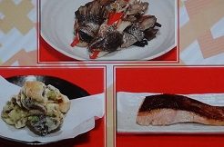 焼き鮭と鮭の皮のレシピ