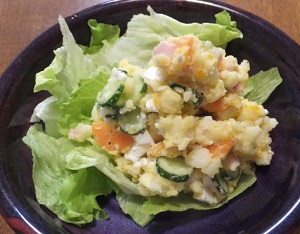 【ラヴィット】ピリ辛ラーメンポテトサラダのレシピ！モグ飯キッチン