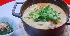 杉本彩の粕汁鍋のレシピ