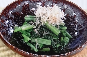あさイチ しょうゆ洗いとは 小松菜 青菜 おひたしのレシピ 生活の泉
