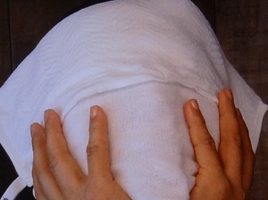 蒸しタオルスキンケア