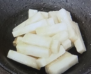 【土曜はナニする 】長芋のかけら焼きのレシピ！山本ゆりさんのフライパンレシピ