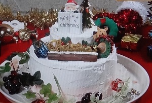 ヒルナンデス 紙粘土クリスマスケーキの作り方 大ヨコヤマ 100円均一グッズで 生活の泉