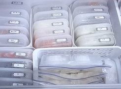 冷凍庫食材の分類