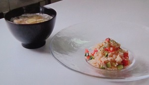 ZIP:日本一バズるリュウジさんの 朝ご飯のレシピ！さばのみそ汁＆お米の冷製サラダ