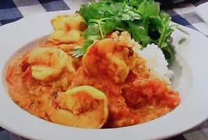 きょうの料理：栗原はるみのトマトとえびの夏カレーのレシピ！