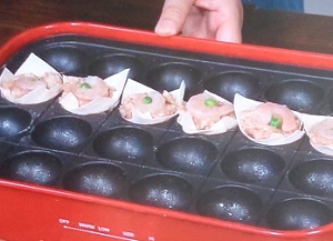 たこ焼き器でシュウマイ焼売