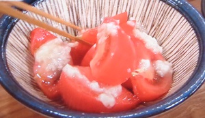 トマトの塩ナムルのレシピ【あさイチ】コウ静子