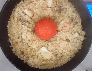 フラワーライスのパエリア