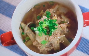 シブ5時：コウケンテツさんのワンタン春雨スープのレシピ