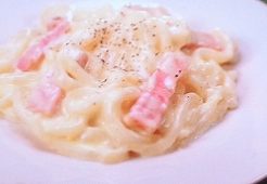 カルボナーラ風うどん