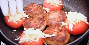 トマトステーキハンバーグ