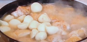 鶏のニンニククリーム煮