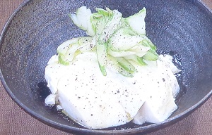 あさイチ：塩糖水で豆腐とセロリのオリーブ油がけのレシピ！上田淳子