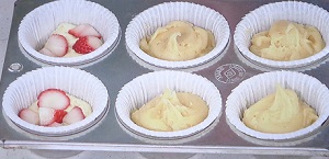 いちごマフィン