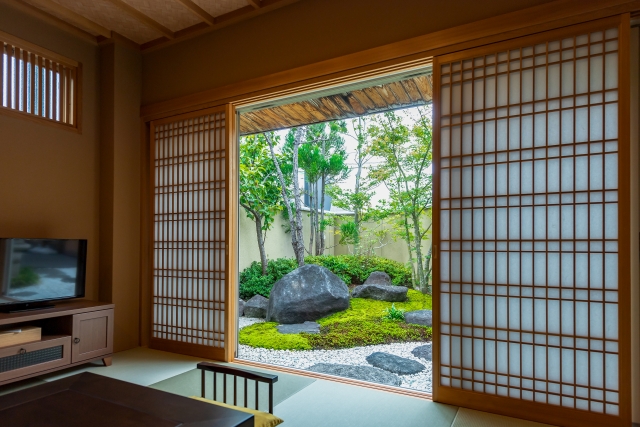 ホテル、部屋、民宿